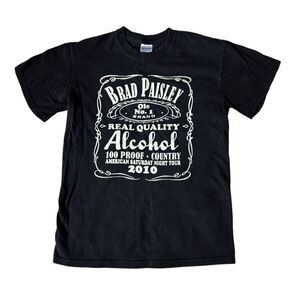 Vintage Brad Paisley 2010 Concert Tee 100% Cotton Size Small